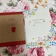 使いかけの便箋　レターセットなどの画像