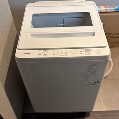 美品 全自動洗濯機 ビートウォッシュ 8kg ホワイト 日立 B...