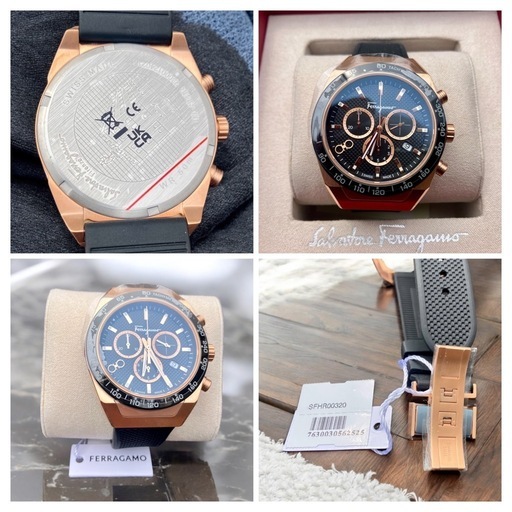?【最終値引き】新品未使用品2025年購入■ ブランド：Ferragamo 型番：SFHR00320 モデル：SLX CHRONO