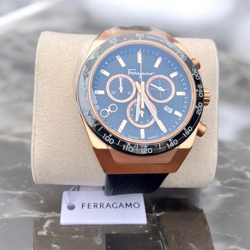 ?【最終値引き】新品未使用品2025年購入■ ブランド：Ferragamo 型番：SFHR00320 モデル：SLX CHRONO