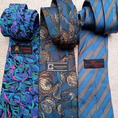 ブルー系ネクタイ3点セットの画像