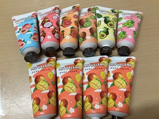MIYUELENI ハンドクリーム まとめ売り 新品) MIYUELENI フルーツ ミニハンドクリーム 10本セット (SORATA