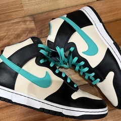 ナイキ ダンクハイレトロ EMB "Pearl White and Washed Teal"29.0cmの画像