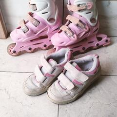 インラインスケートとヒーリーズ HEELYSの ローラーシューズ...