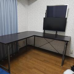 L字デスク(モニタ、モニタアームはつきません)