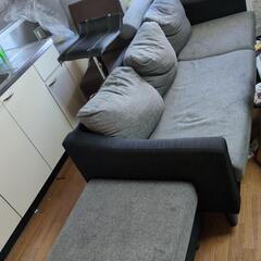 ソファ　布　カウチ付き　の画像