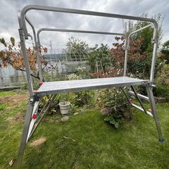 ALINCO　アルイコン　立馬　脚立 マキシムベース　CSG10TC 落下防止柵オプション付きの画像