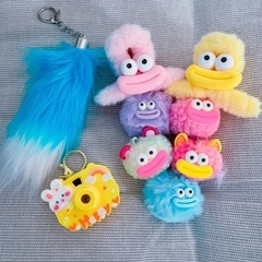 ヘアクリップ、キーホルダー等