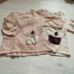 双子　女の子　80　