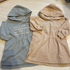 ブリーズ　双子　女の子　トレーナーワンピース　