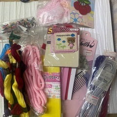 手芸材料　ハンドメイド　アップリケ　刺繍糸