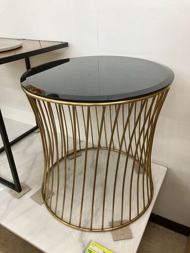 サイドテーブル ガラステーブル No.1988● ※現金、クレジット、スマホ決済対応