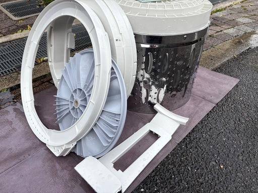 洗濯機シャープ 2019年ESーG4E6分解洗浄済