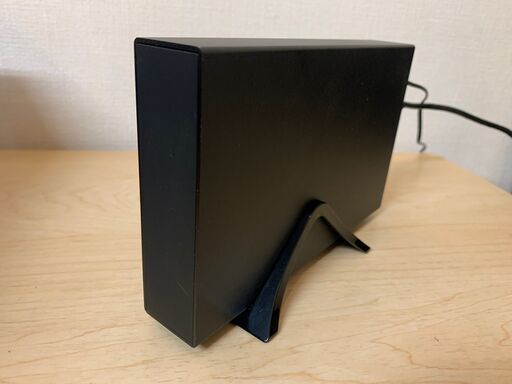 TOSHIBA 外付けハードディスク 黒 スタンド付き (ケースは玄人志向)