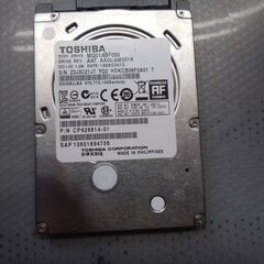 東芝HDD　500GB　2.5インチ