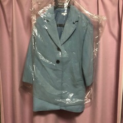 A.V.V アーヴェヴェ　140 キッズ　コート　水色　チェスタ...