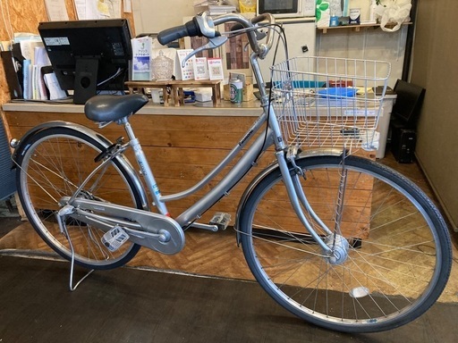 【Panasonic LEDオートライト】内装3段　27インチ自転車　シルバー