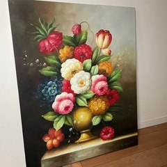 花のキャンパスの画像
