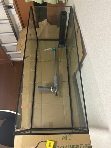 品名：オーバーフローガラス水槽120x45x45 メーカー:マーフィード水槽