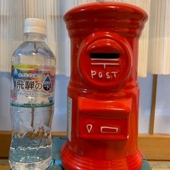 レトロ ポスト型貯金箱