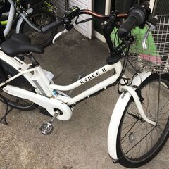 地域限定送料無料　ブリヂストン　ハイディツー　HYDEE　三人乗り　子供乗せ　12,3AH　白②　ギュット　パスクルー　神戸市　電動自転車の画像