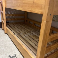 値下げしました！木製3段ベッドの画像