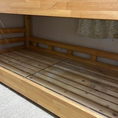 値下げしました！木製3段ベッドの画像