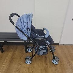 Aprica　A型ベビーカー　フライル　ダンガリーブルー　の画像
