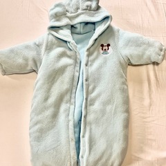【新品・未使用】babyミッキー おくるみ ロンパース　ジャンプスーツの画像