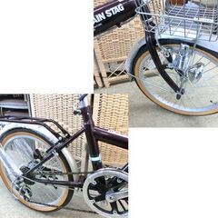 折りたたみ自転車 CAPTAIN STAG 20インチ 6段変速 キャプテンスタッグ 通学 通勤 自転車 札幌 西野店の画像