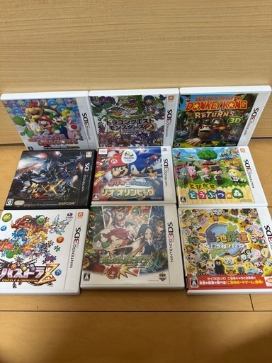 3dsソフト15本、DSソフト1本
