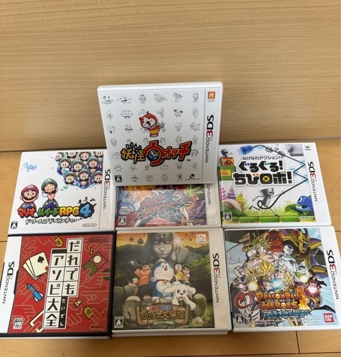 3dsソフト15本、DSソフト1本