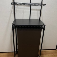 ゴミ箱付きキッチンラック