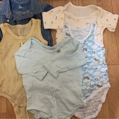 肌着①　ロンパース　デニム　