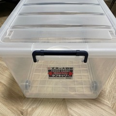 半透明衣装ケースビッグサイズ（持ち手とキャスター付き）の画像