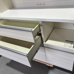 共和産業 キッチンボード、食器棚、コンパクト、幅120cmUsed/美品 共和産業 キッチンボード、食器棚、コンパクト、幅120cmUsed/美品
