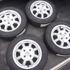 ミニライト13インチ＋ダンロップ155/65R13新古タイヤ4本セット