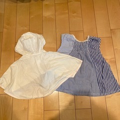 【美品】ワンピース　ポンチョ80センチ　ラグマート　赤ちゃんの城の画像