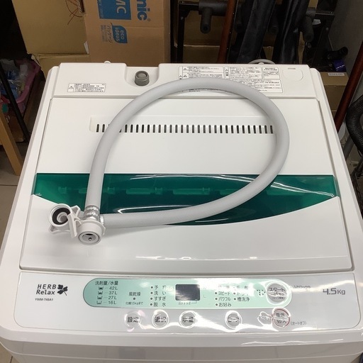 YAMADA   ヤマダ　洗濯機　YWM-T45A1  2018年製  4.5㎏