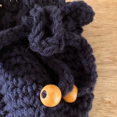 【取引相手決まりました】おばあちゃんの作った毛糸の巾着袋　ポーチ　小物入れの画像