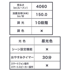 8畳用LEDシーリングライト(フィフス2)の画像