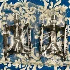 未使用 MKS 三ヶ島 IC-LITE アルミ フラットペダル ブラックの画像