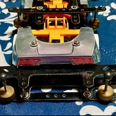 タミヤ ミニ四駆 MSシャーシ 前提灯仕様 フレキ加工無しの画像