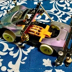 タミヤ ミニ四駆 MSシャーシ 前提灯仕様 フレキ加工無しの画像