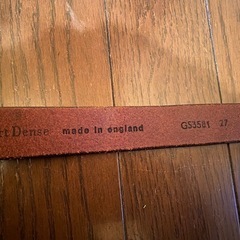 美品☆Vert Dense 英国製リアルレザー本革ベルト　レディース肉厚レザーの画像