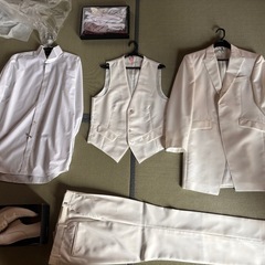 結婚式用タキシード　フルセット！の画像