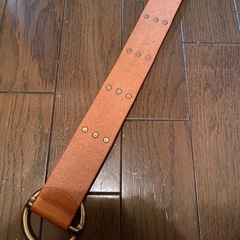 本革レザーベルト3連スタッズ　メンズレディースユニセックスの画像