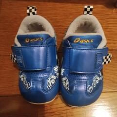 13.0 アシックスASICSスニーカー カーズ ブルー 13.0cm（中古）の画像
