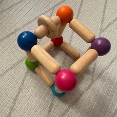 Plantoys プラントイ 四角のにぎにぎ square clutching toy 6ヶ月〜 赤ちゃん おもちゃの画像