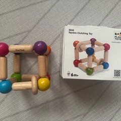 Plantoys プラントイ 四角のにぎにぎ square clutching toy 6ヶ月〜 赤ちゃん おもちゃの画像